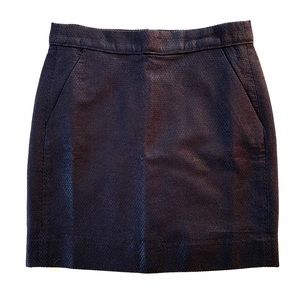 J. Crew Jacquard Nori Skirt in Navy Shimmer